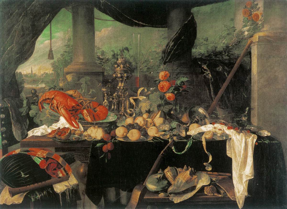 Still-Life with Shells and Musical Instruments