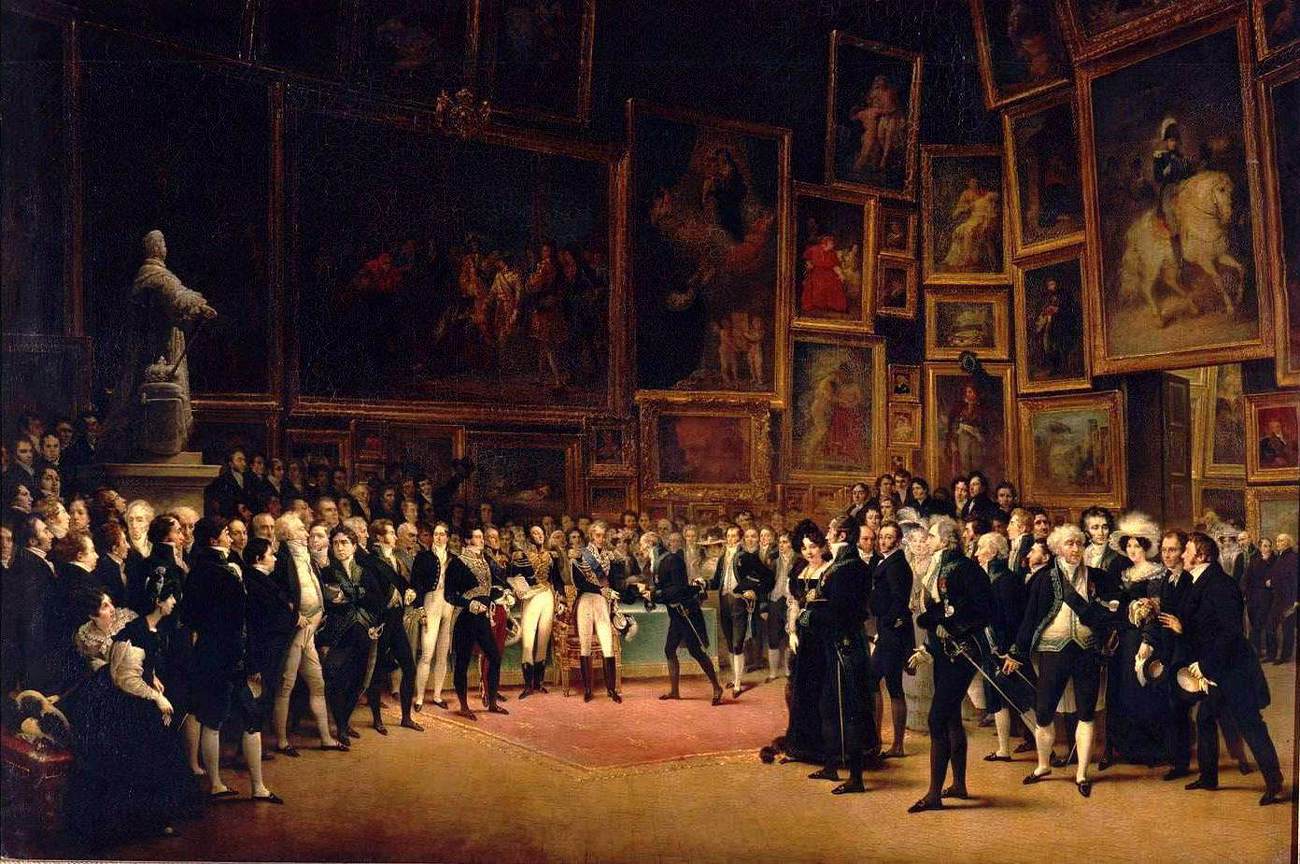 Charles V Distributing Awards to the Artists at the Close of the Salon of 1824