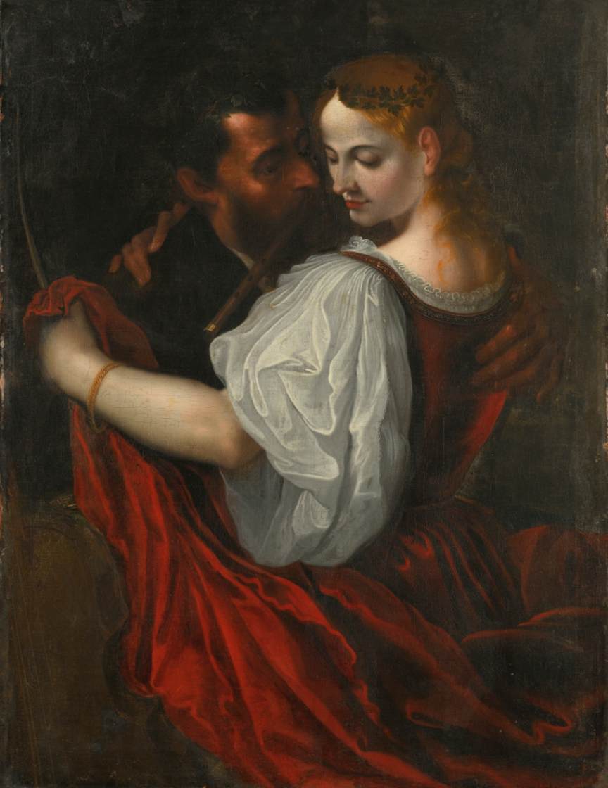 Dancing Couple with a Viola da Gamba