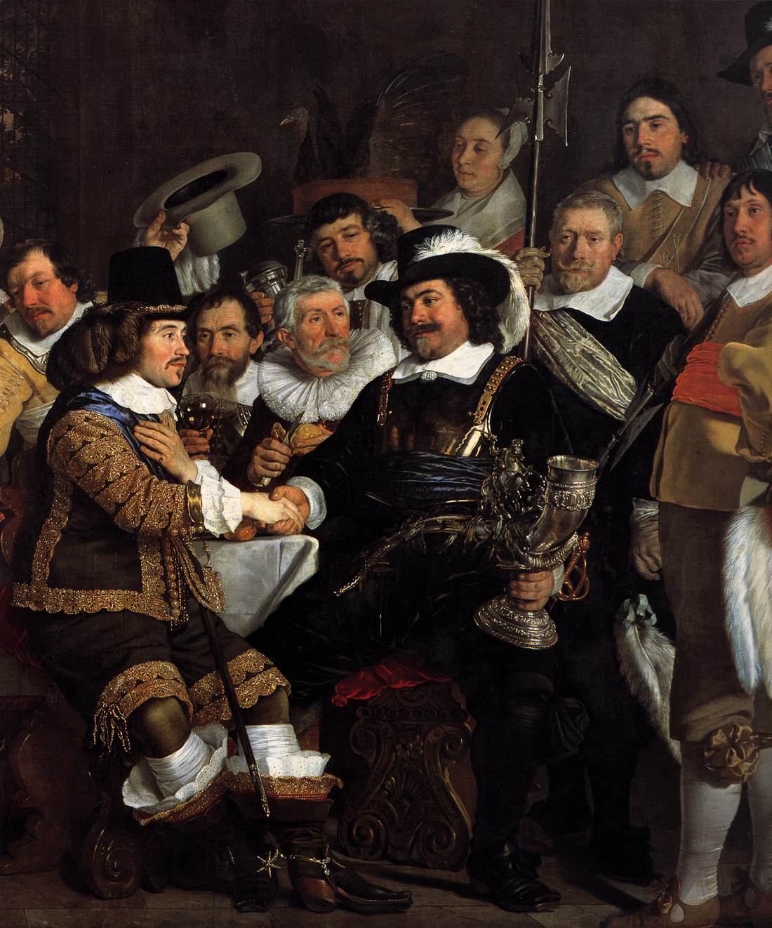 Celebration of the Peace of Münster, 1648, at the Crossbowmen's Headquarters (detail)
