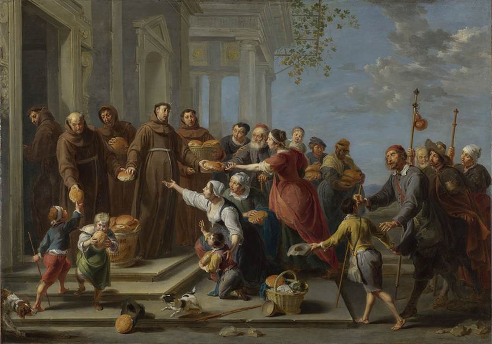 St Anthony of Padua Distributing Bread