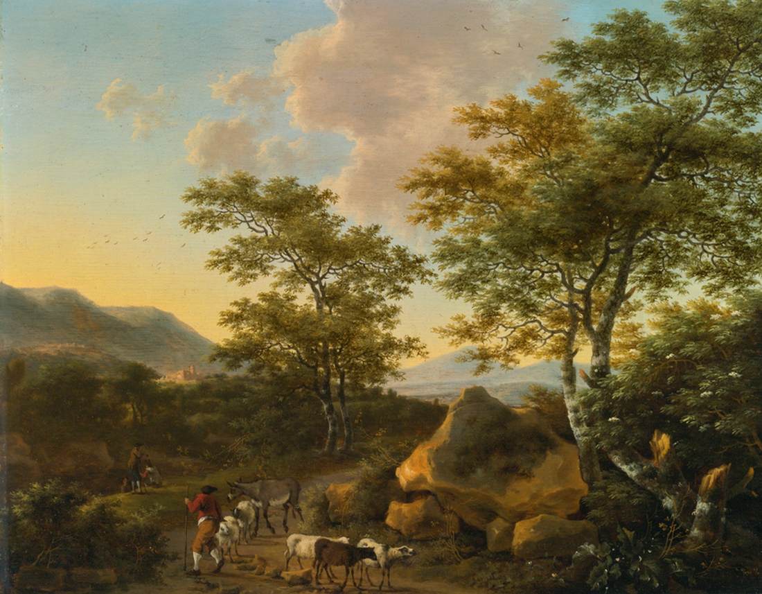 Italianate Landscape with Shepherds