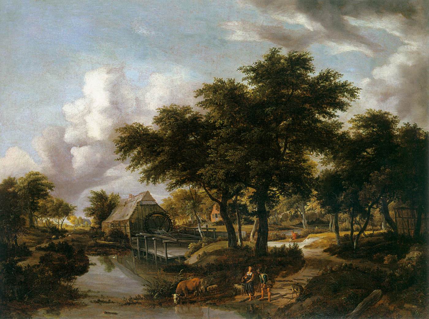 Wooded Landscape with a Watermill
