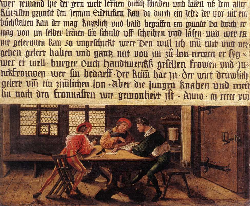 Signboard for a Schoolmaster