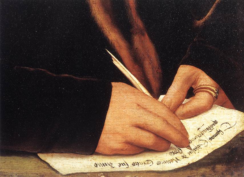 Double Portrait of Sir Thomas Godsalve and His Son John (detail)