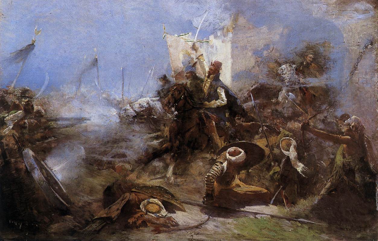 Zrínyi's Charge on the Turks from the Fortress of Szigetvár