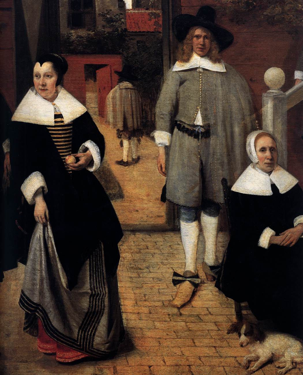 Portrait of a Family in a Courrtyard in Delft (detail)