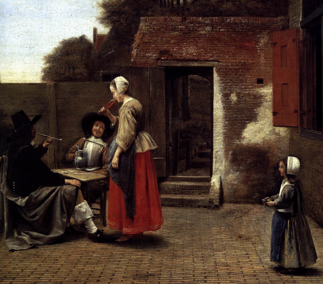 A Dutch Courtyard (detail)