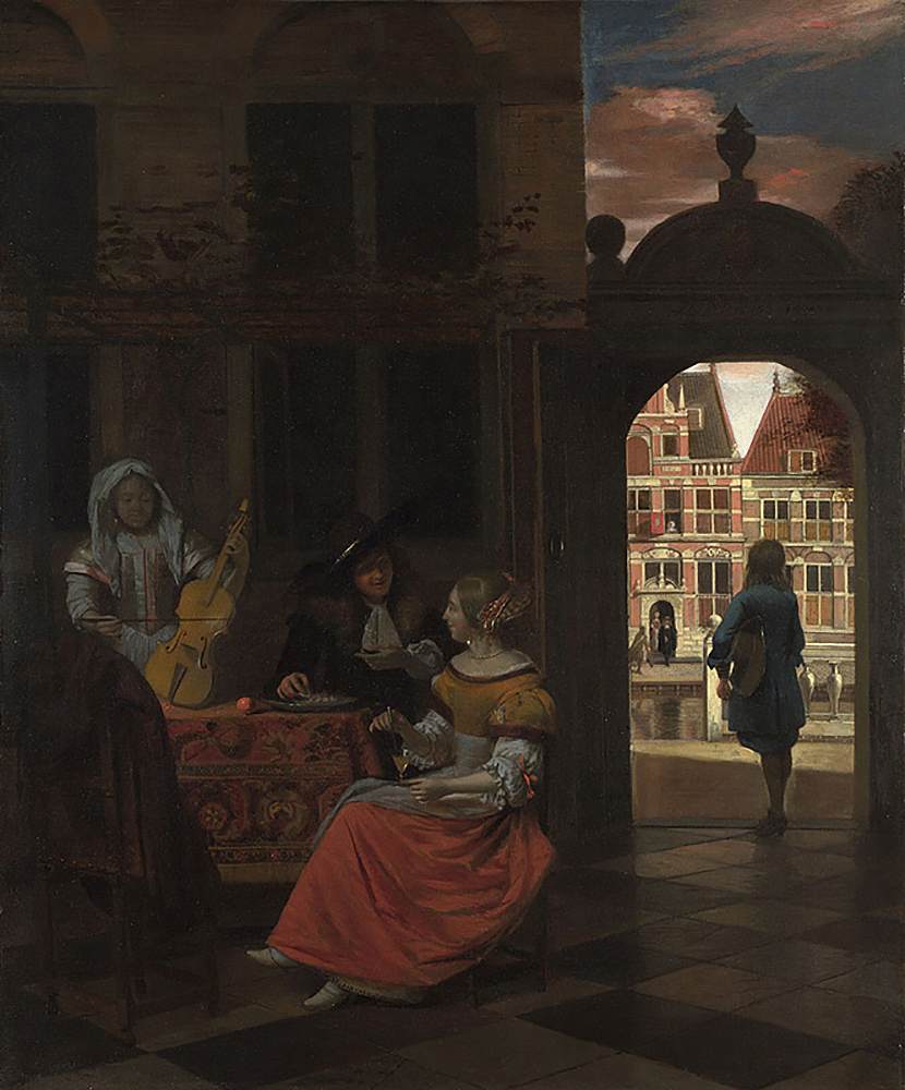 Musical Party in a Courtyard