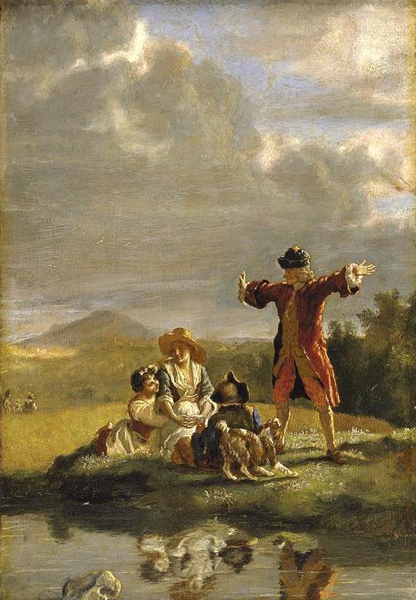 Voltaire Narrating a Fable