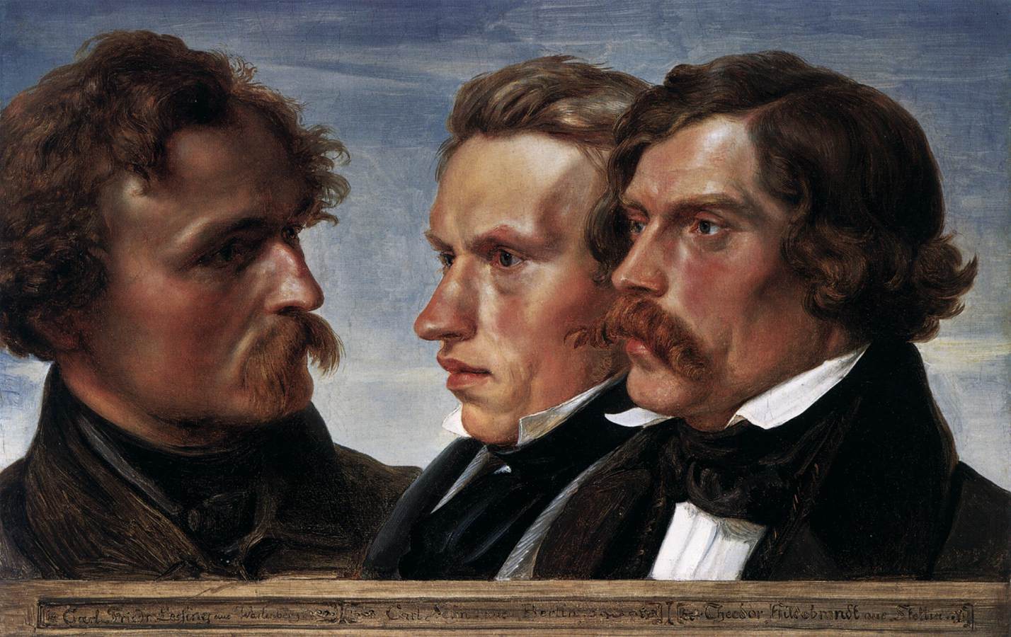 Carl Friedrich Lessing, Carl Sohn, and Theodor Hildebrandt