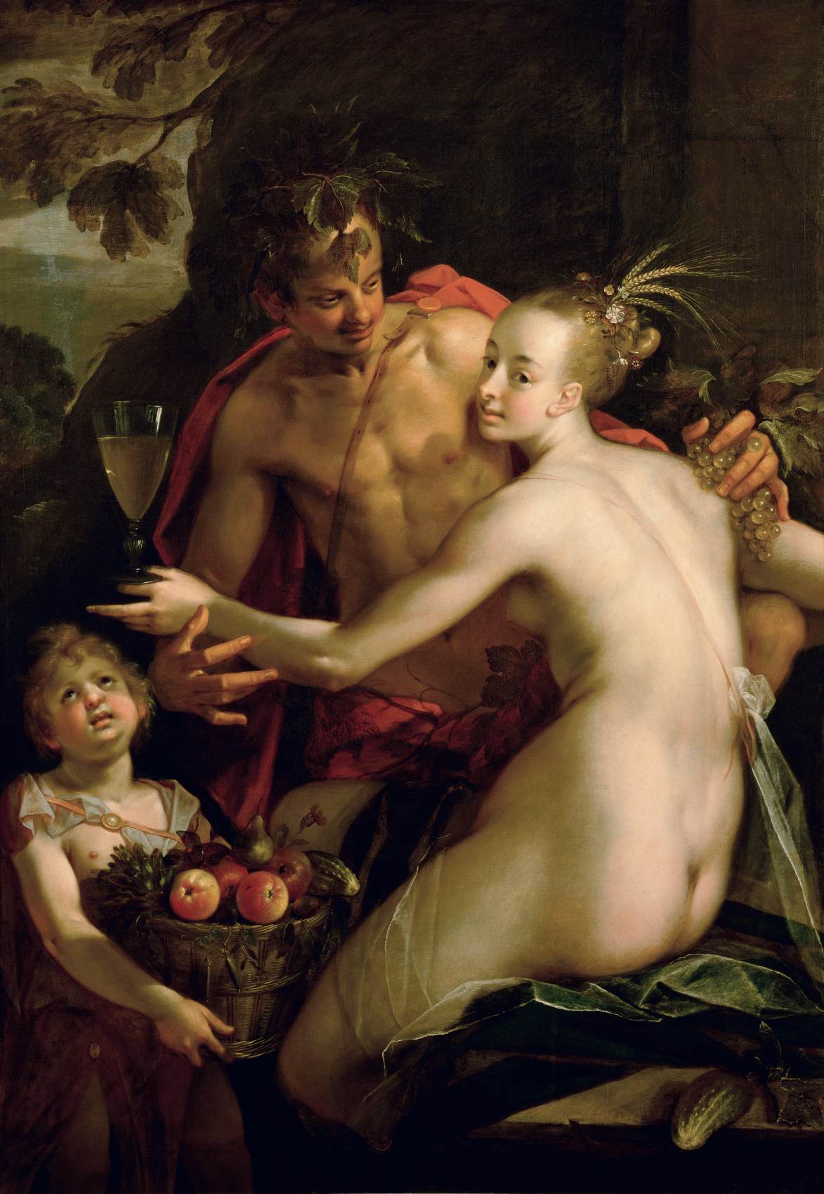 Bacchus, Ceres and Cupid