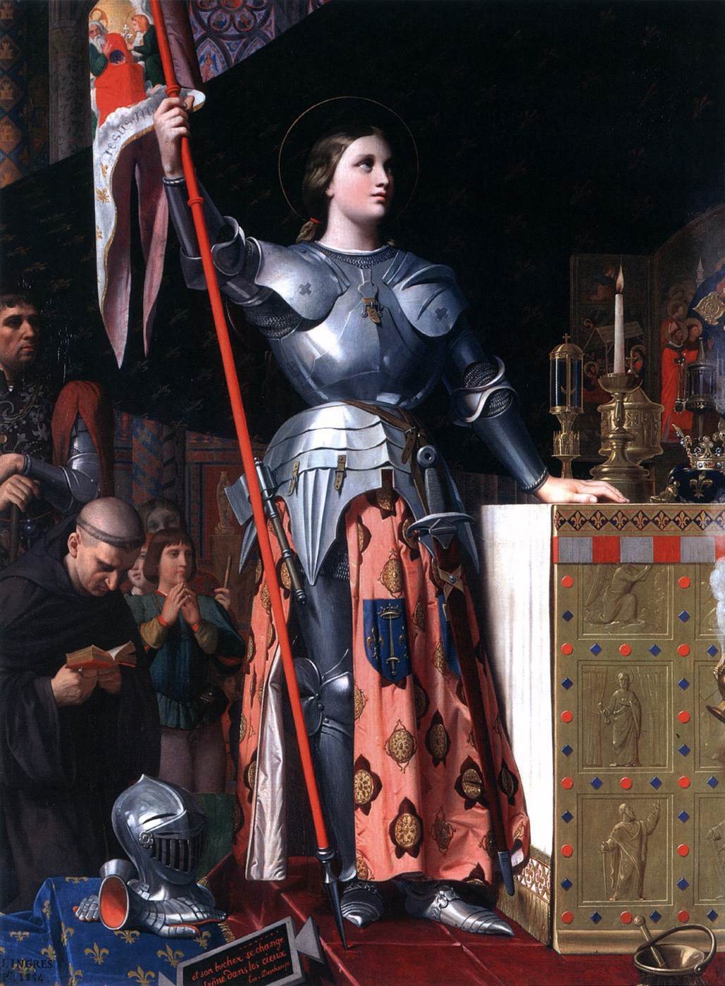 Joan of Arc at the Coronation of Charles VII in Reims Cathedral