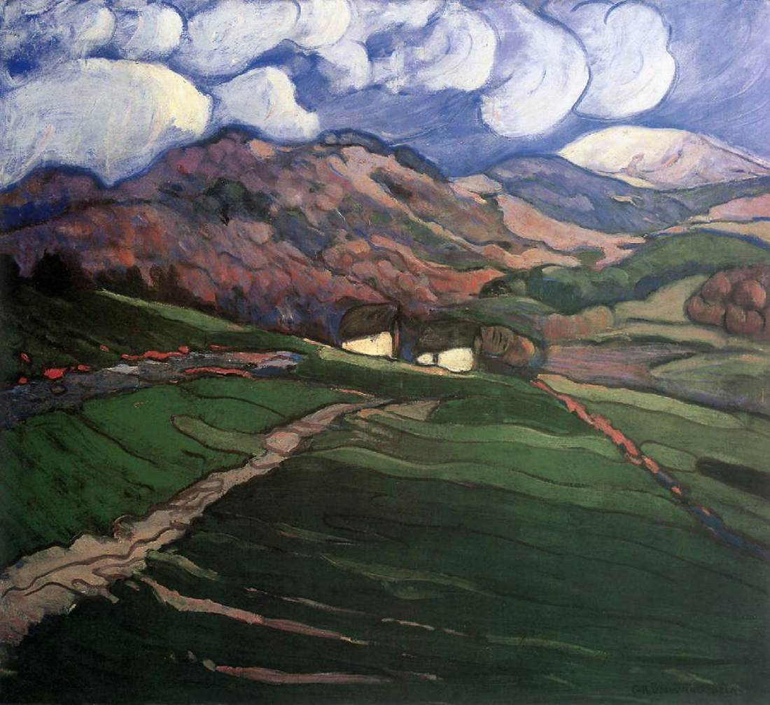 View of Nagybánya with Gutin