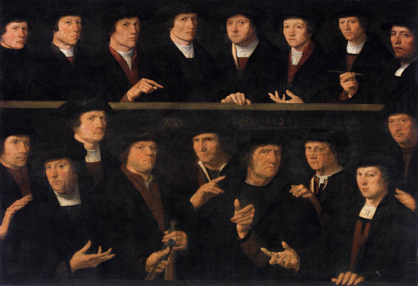 A Group of Guardsmen of the Amsterdam Kloveniersdoelen (detail)