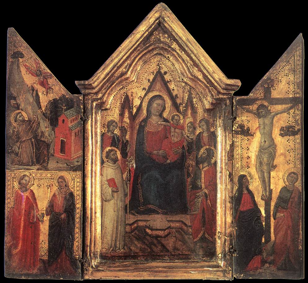 Madonna Enthroned with Angels and Saints
