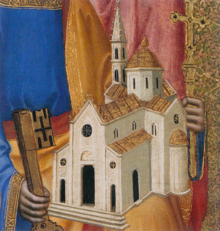 San Pier Maggiore Altarpiece: Adoring Saints (detail)