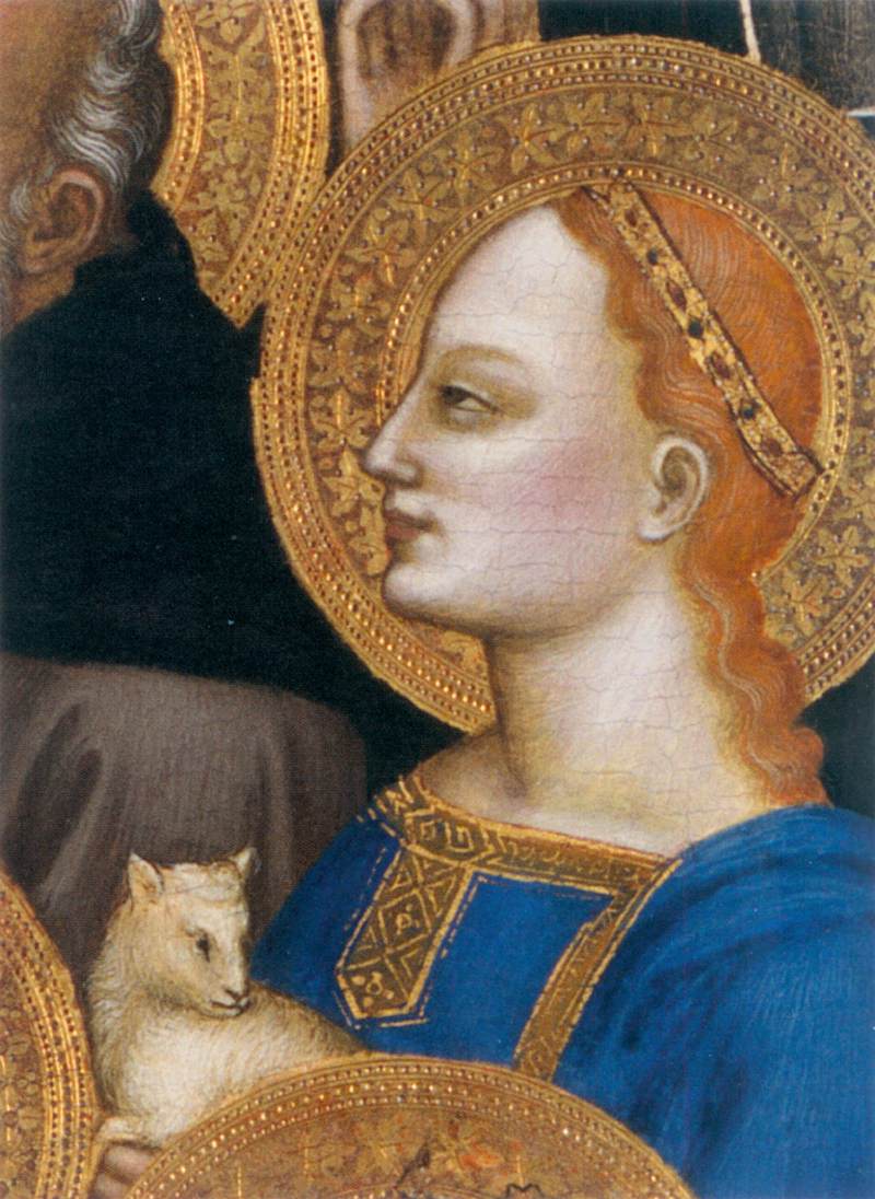 San Pier Maggiore Altarpiece: Adoring Saints (detail)