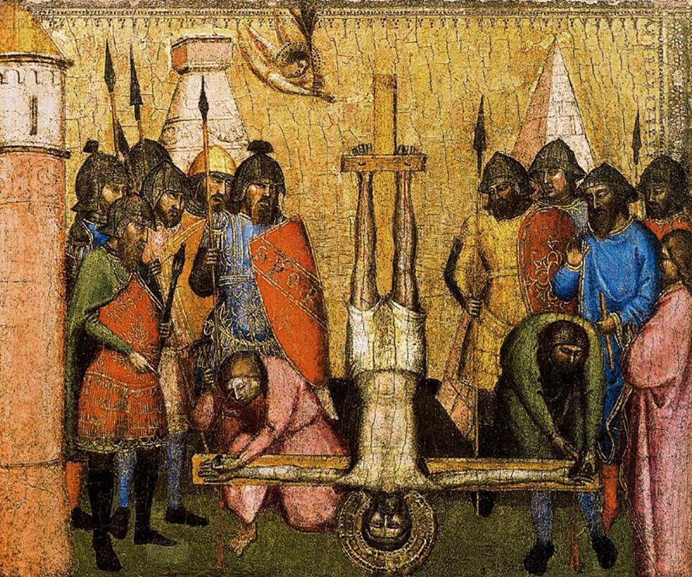 San Pier Maggiore Altarpiece: The Crucifixion of St Peter