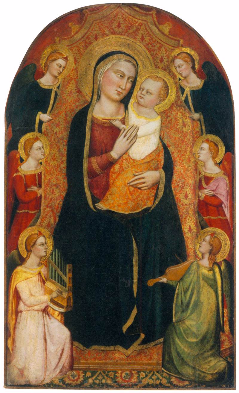 Virgin and Child Enthroned with Six Angels