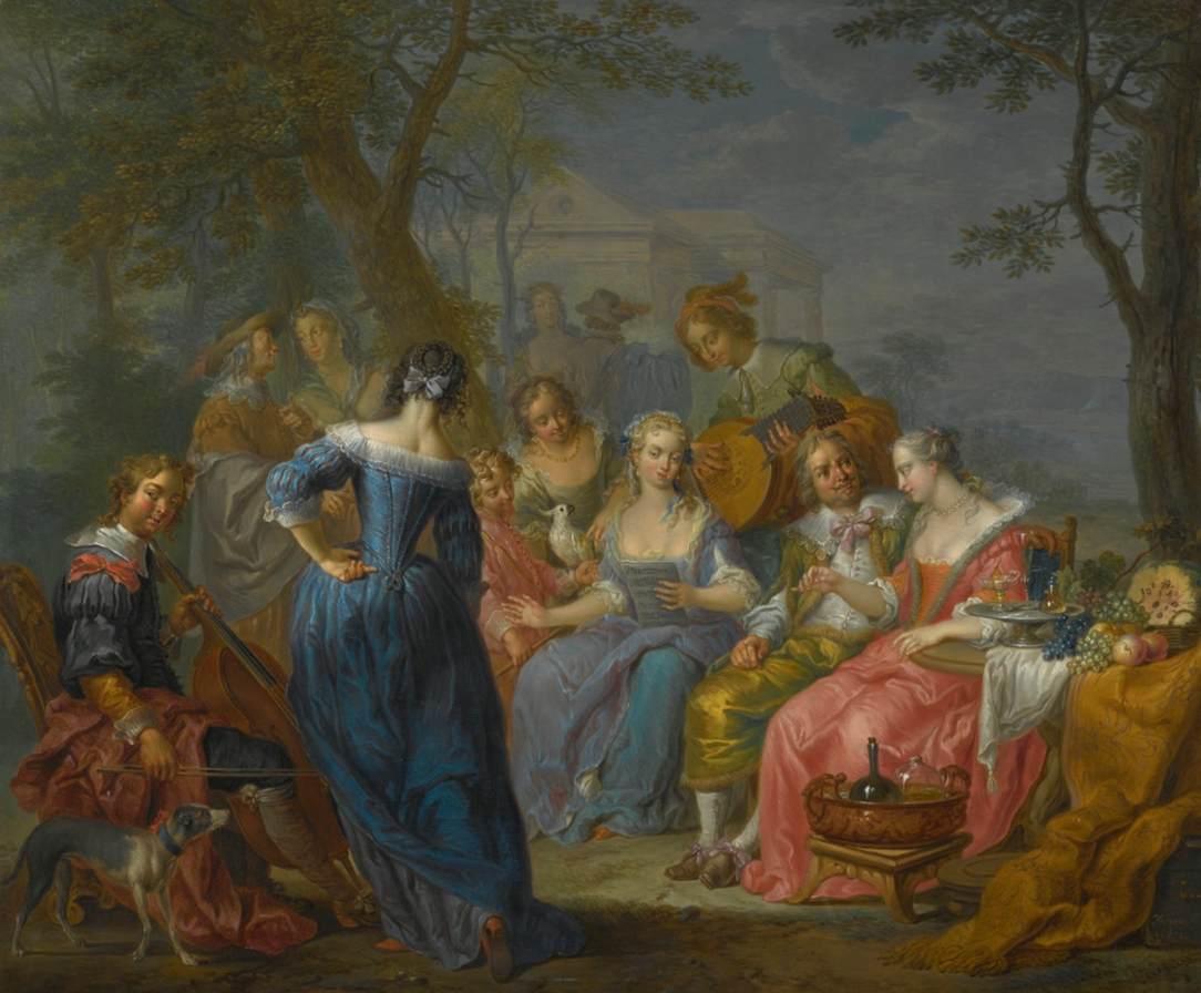 Elegant Company in a Landscape