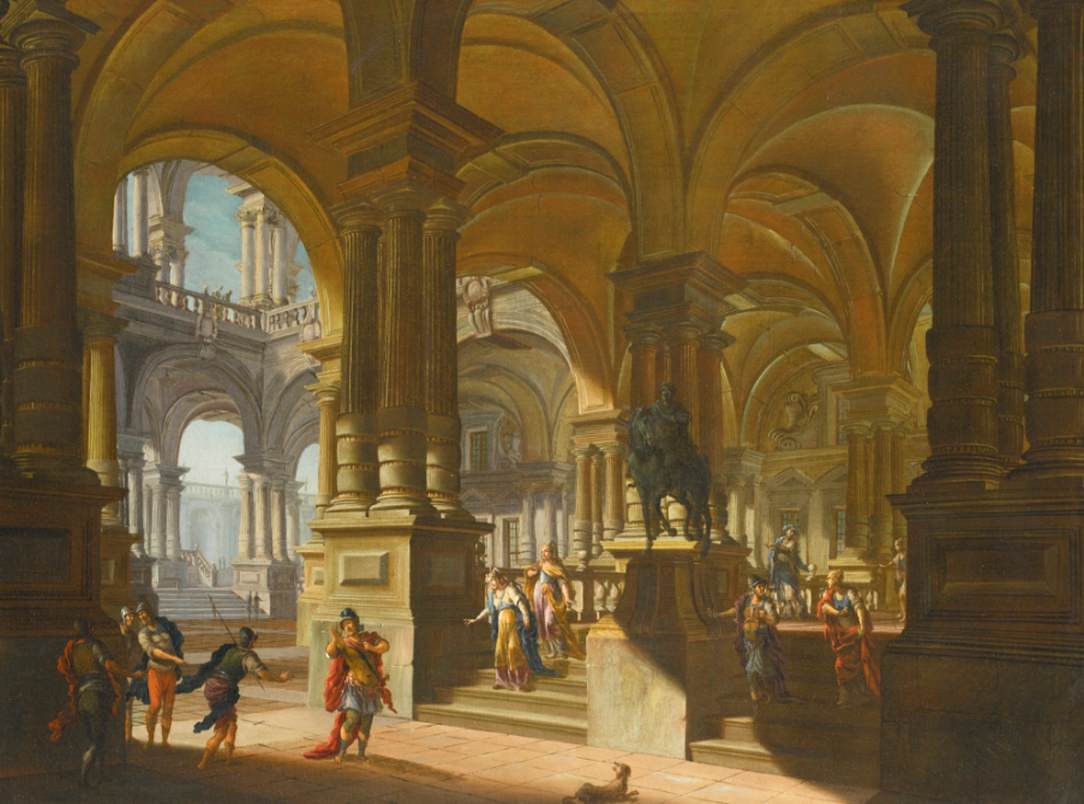 Architectural Capriccio with Figures