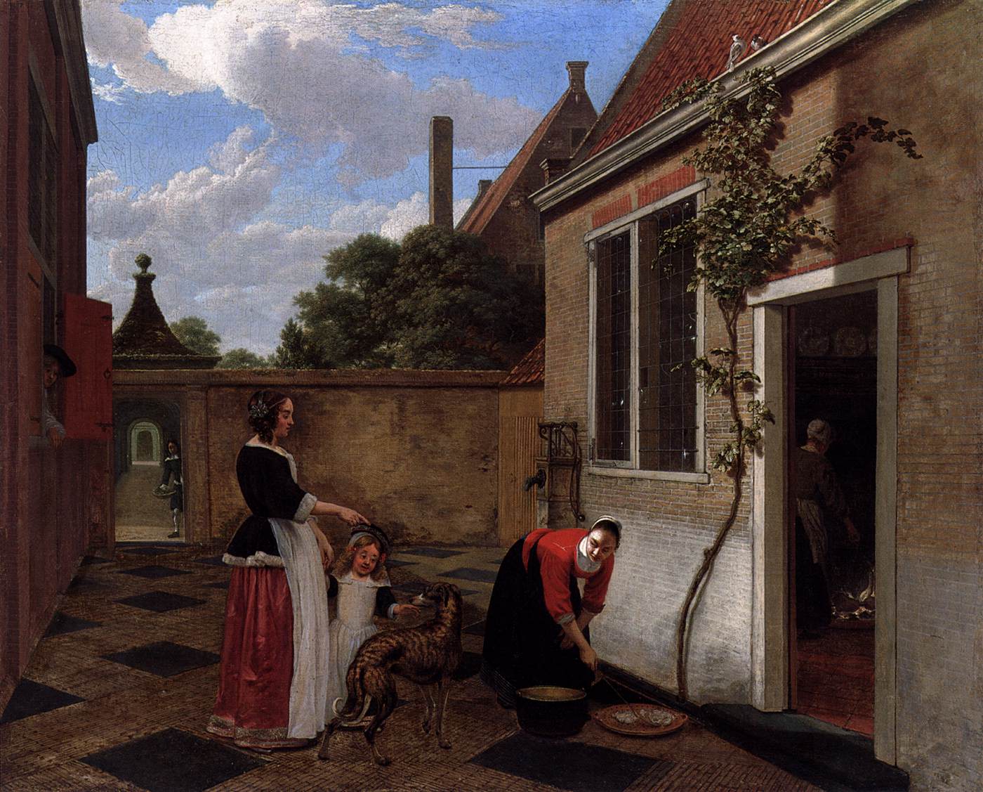 Scene in a Courtyard