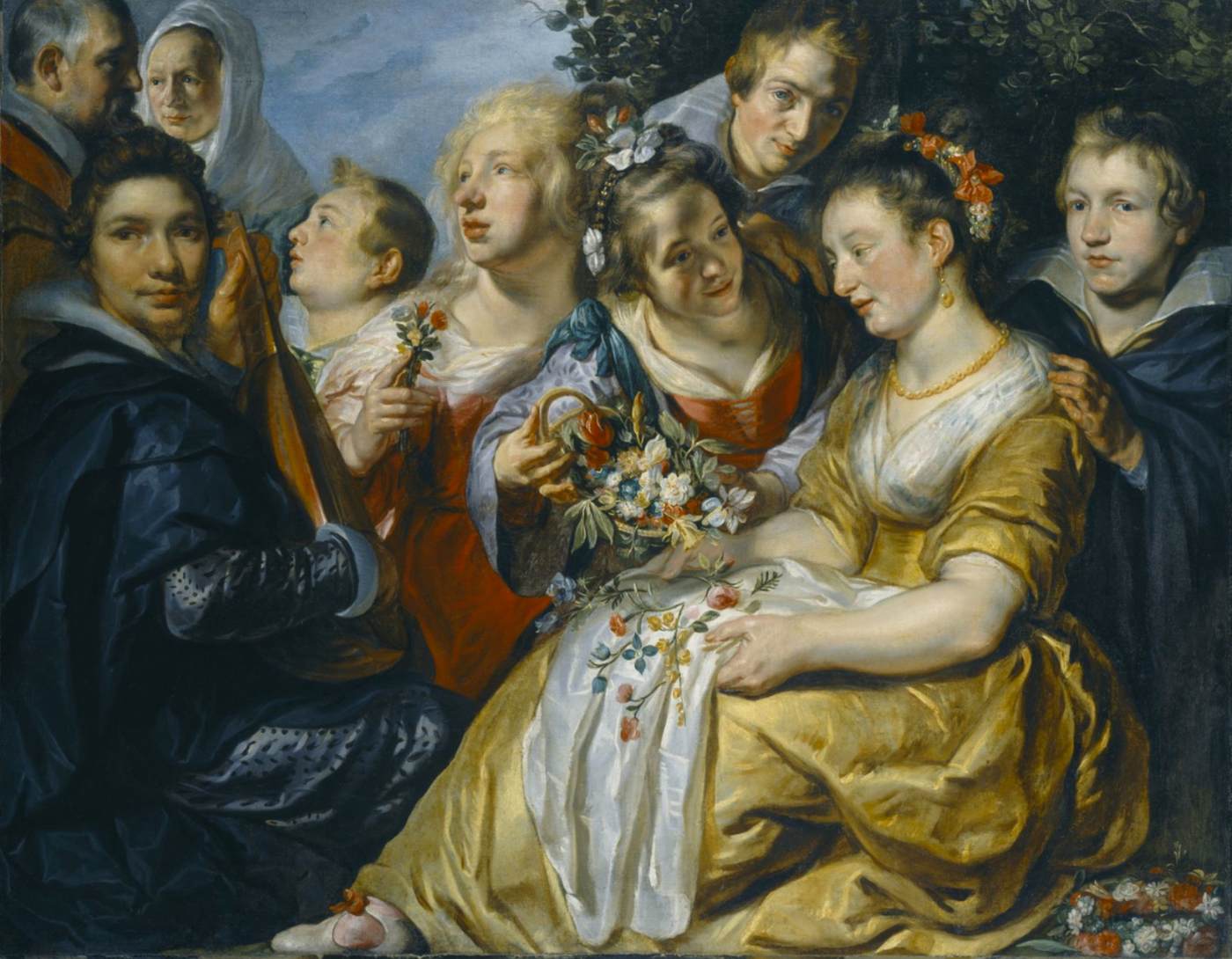 Self-Portrait with the Family of his Father-in-Law Adam van Noort
