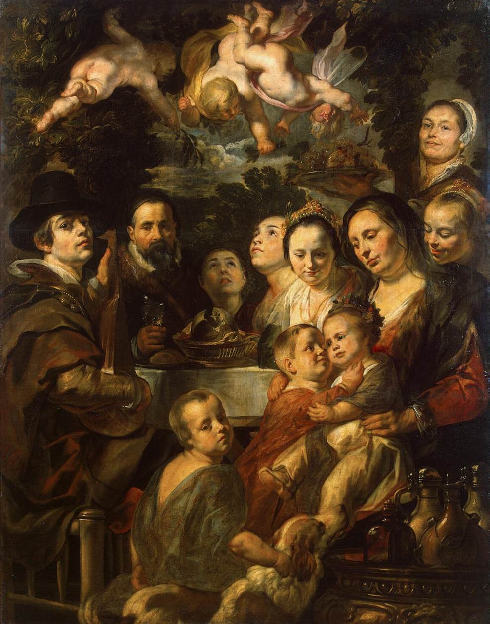 Self-Portrait among Parents, Brothers and Sisters