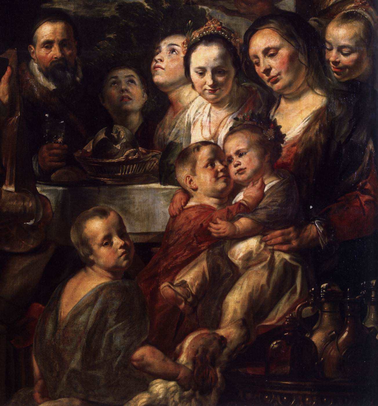Self-Portrait among Parents, Brothers and Sisters (detail)