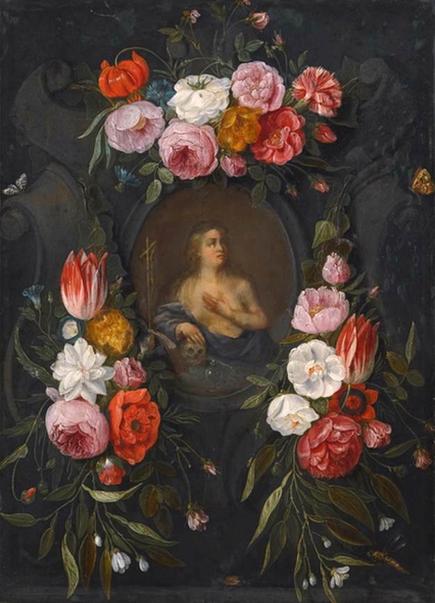 St Mary Magdalen Surrounded by a Garland