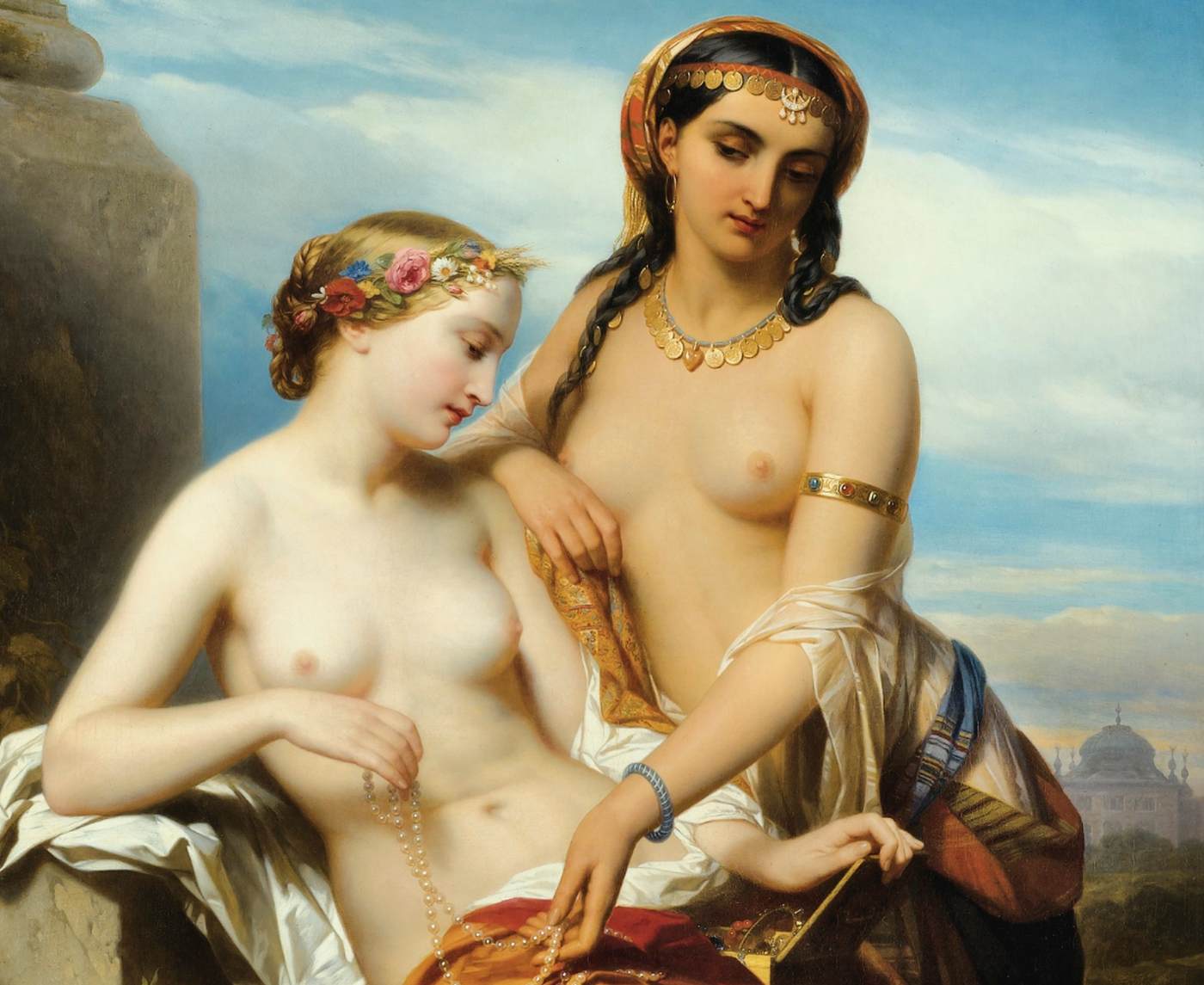 West and East (detail)