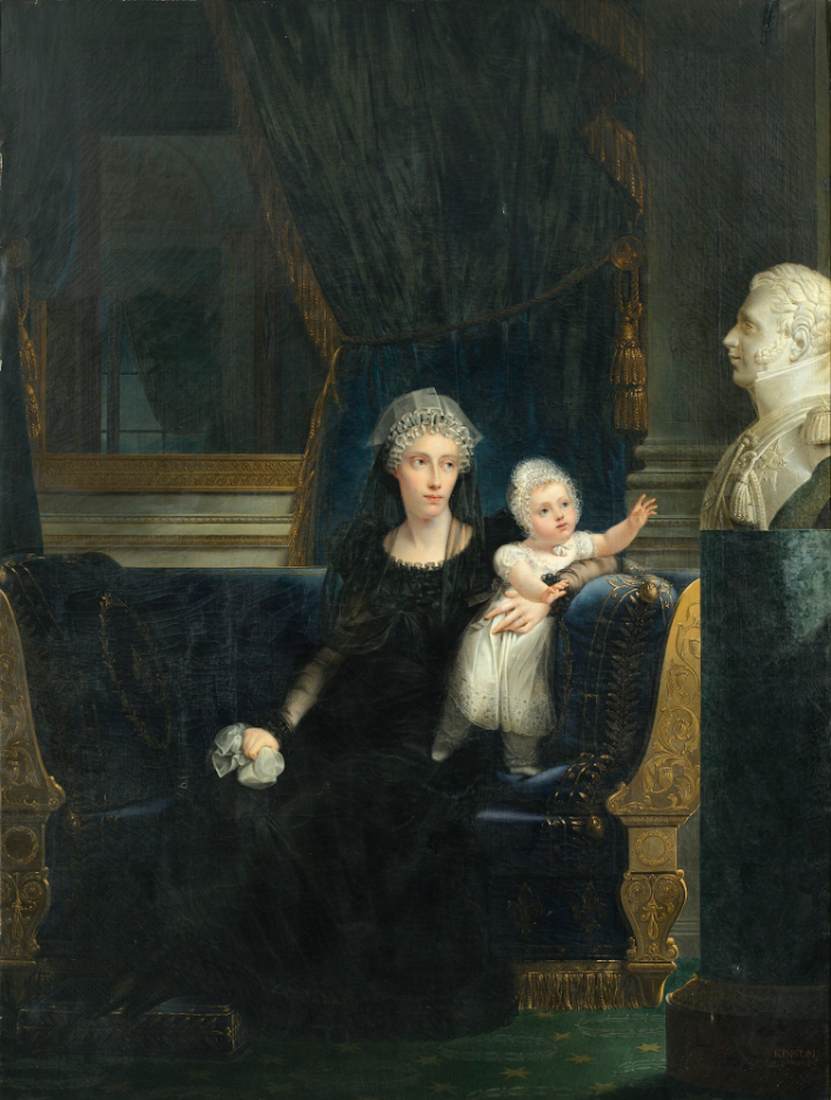 Portrait of Duchess of Berry with her Daughter Louise