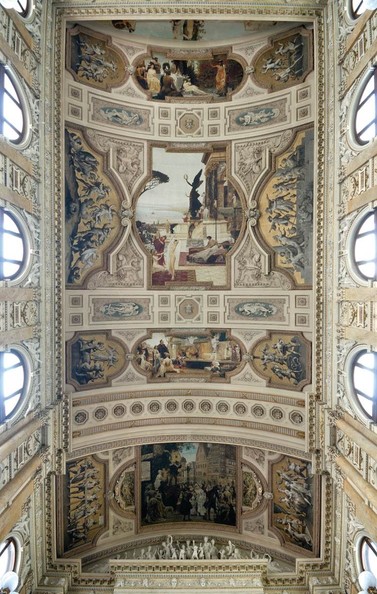 Ceiling paintings on the Landtmann side