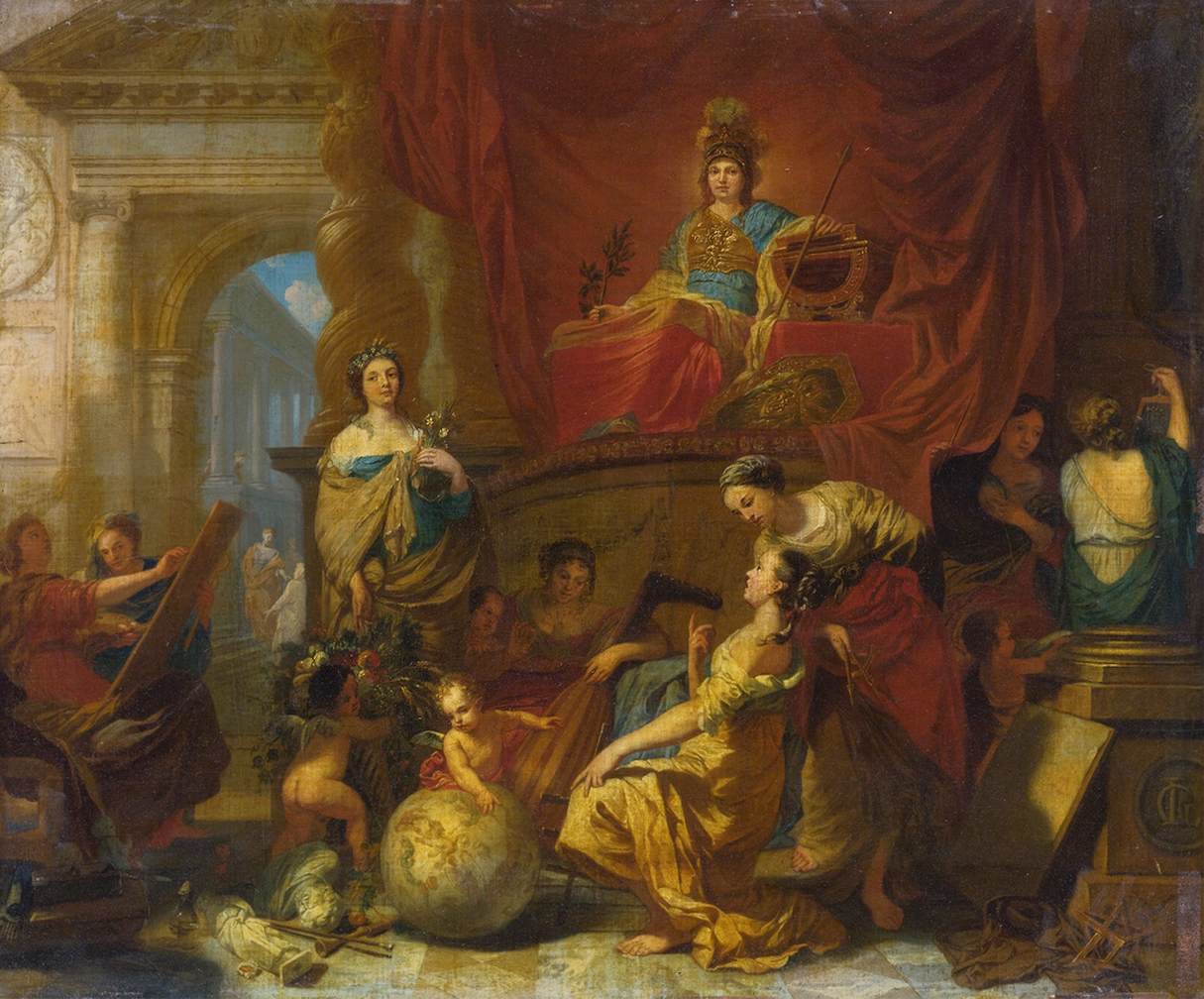 Allegory of Wisdom Fostering the Arts and Sciences