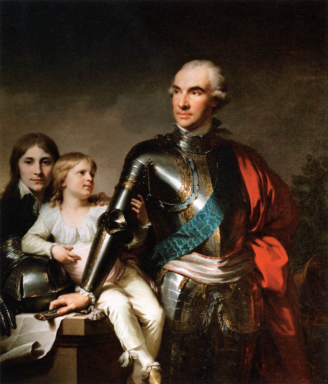 Count Stanislas Felix Potocki and his Two Sons