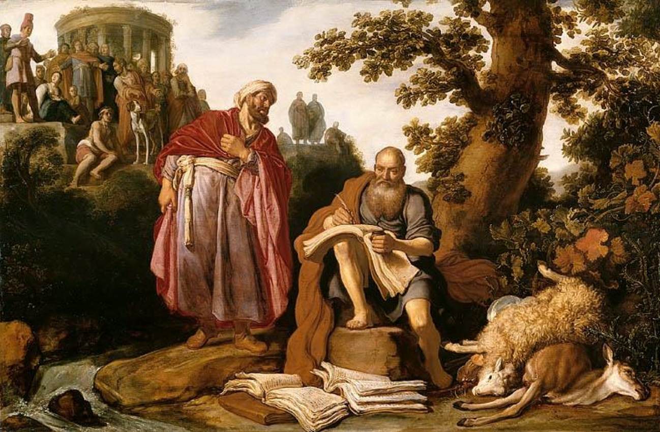Hippocrates and Democritus