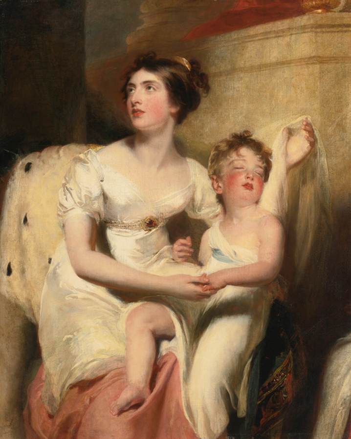 Portrait of Anne, Countess of Charlemont and her Son James