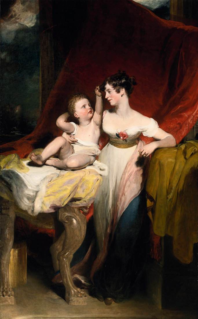 Portrait of Viscountess Pollington with Her Son John Charles