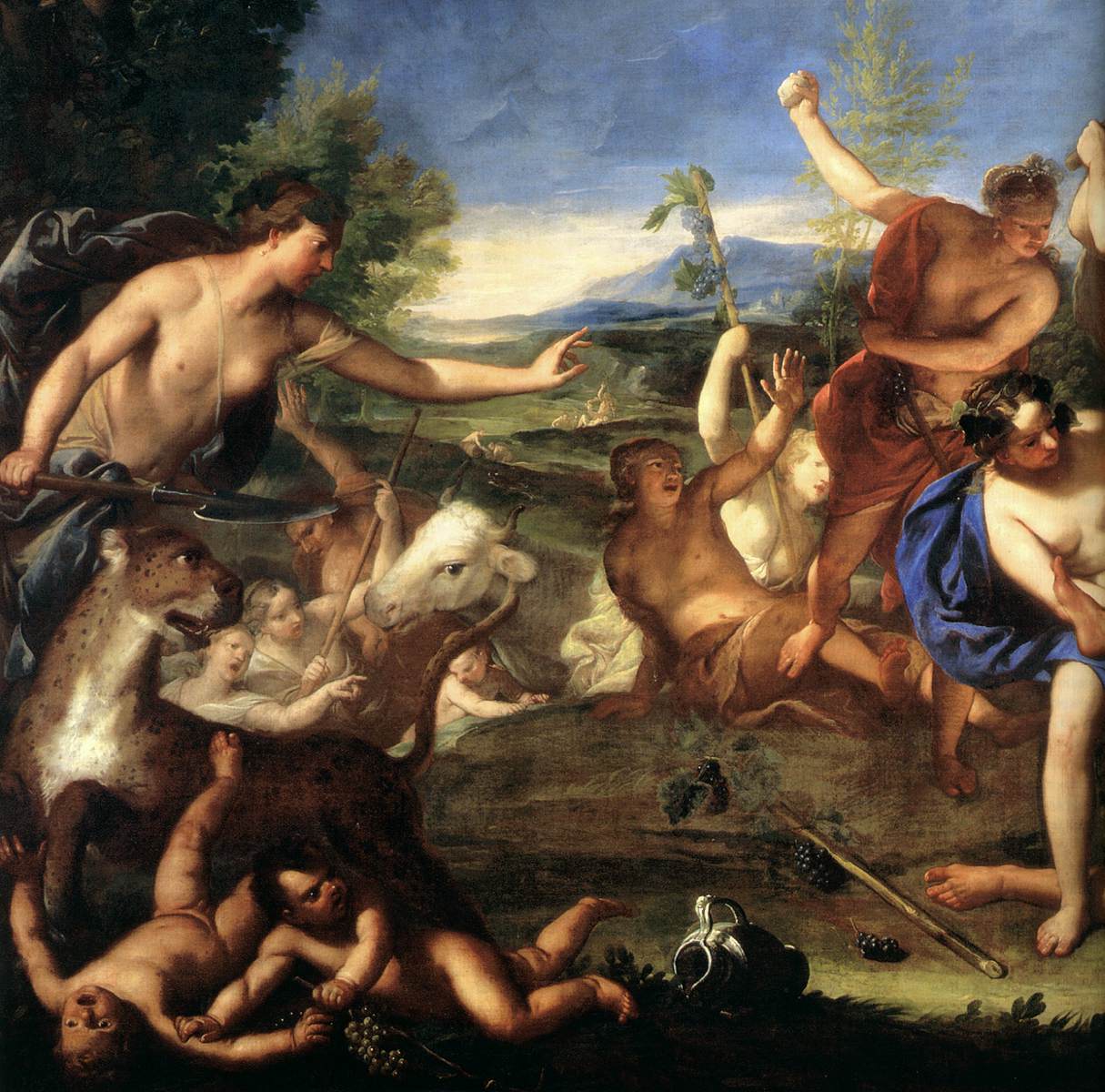 Orpheus and the Bacchantes (detail)