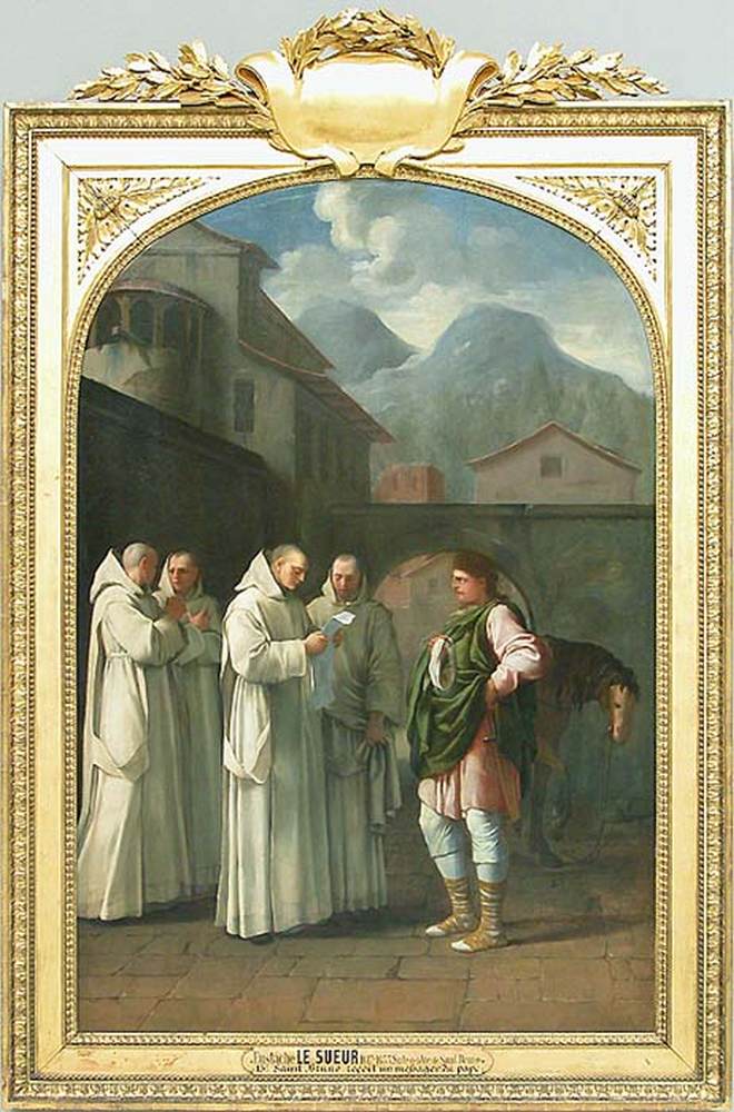St Bruno Receives a Message from the Pope