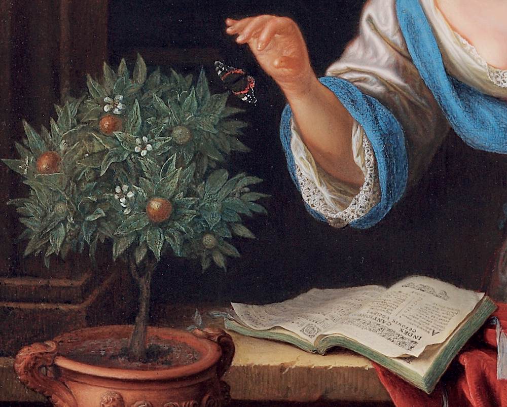 Young Woman with Guitar (detail)