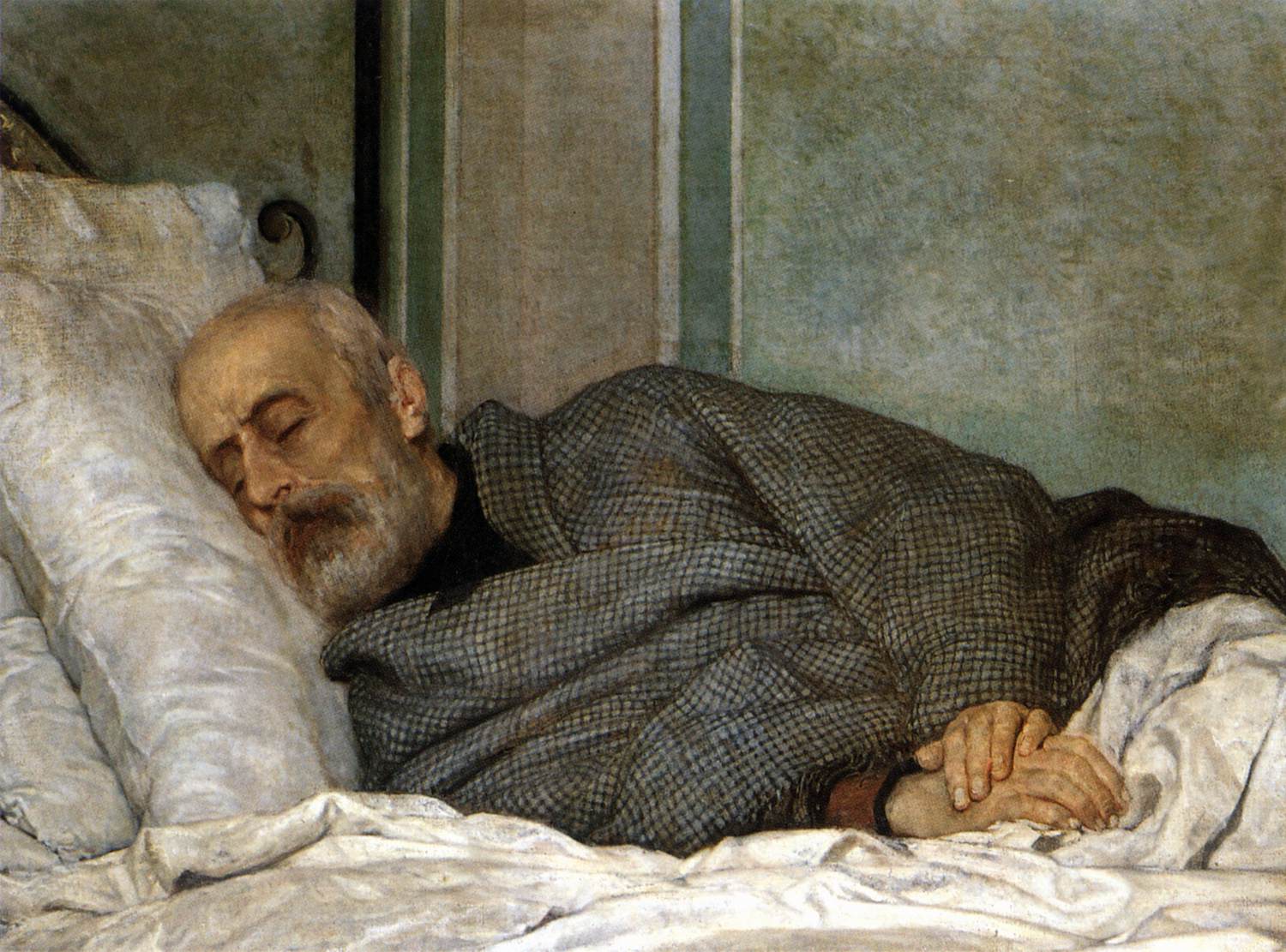 Giuseppe Mazzini on his Death Bed