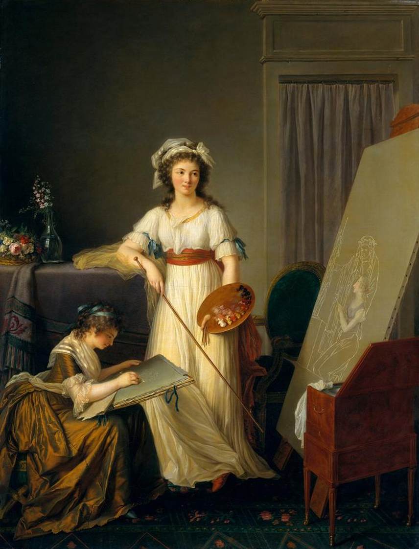 The Interior of an Atelier of a Woman Painter