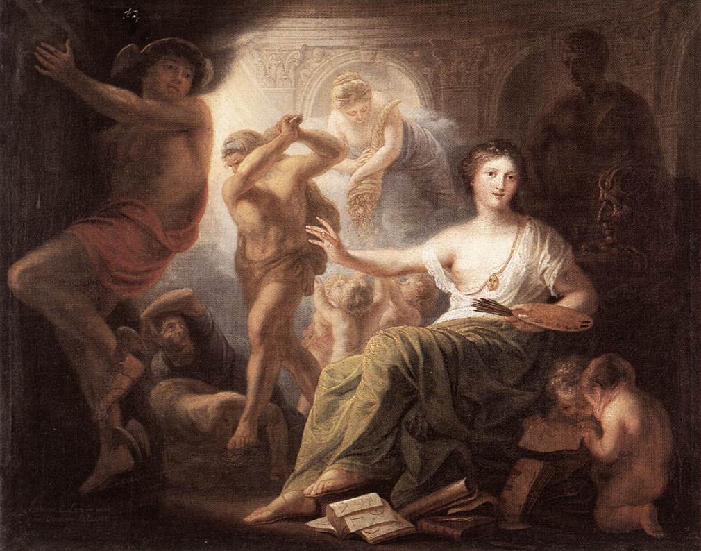 Hercules Protects Painting from Ignorance and Envy