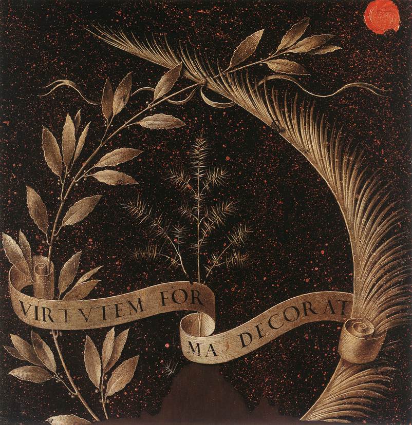Reverse side of the portrait of Ginevra de' Benci