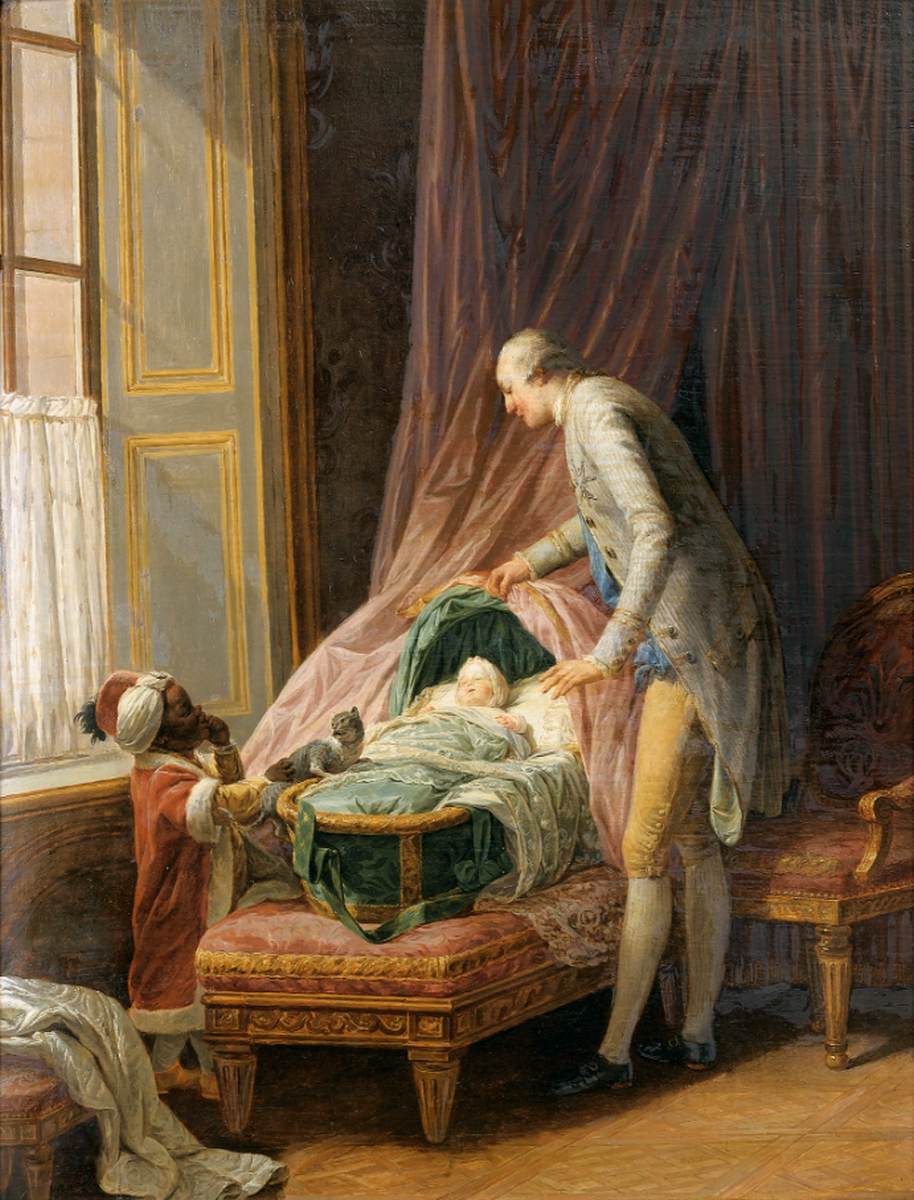 Louis-Philippe, Duke of Valois, on the Cradle