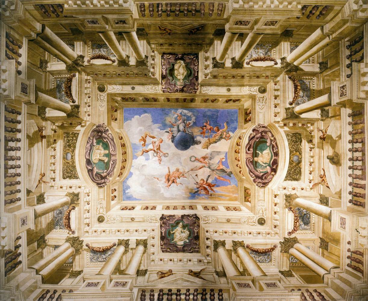 View of the ceiling in the Foresteria