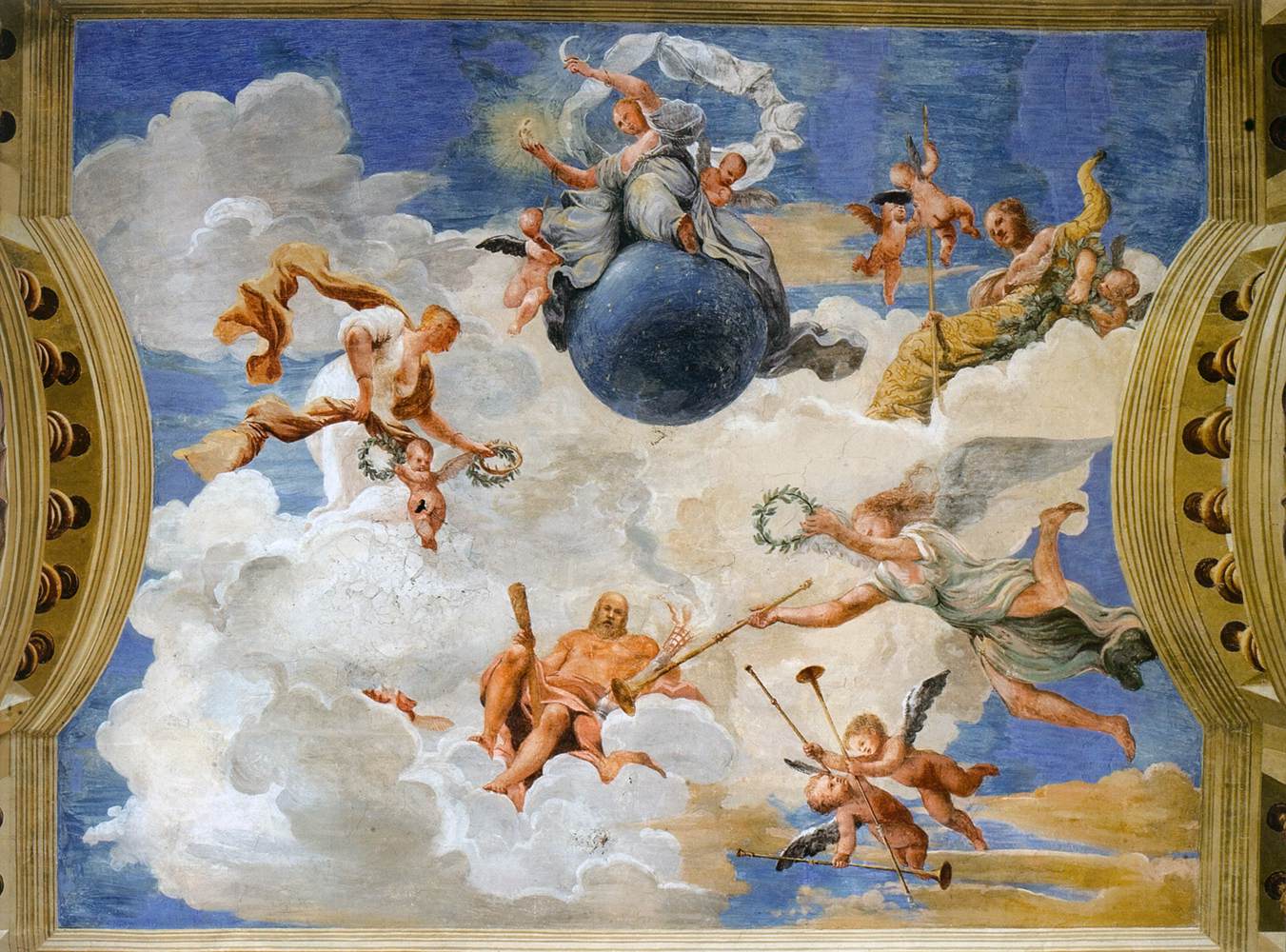 Ceiling in the Foresteria (detail)