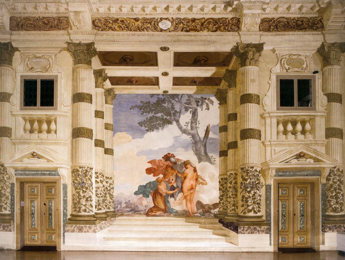 View of a wall in the Foresteria